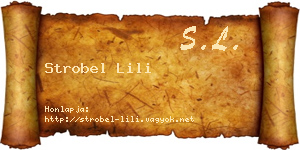 Strobel Lili névjegykártya